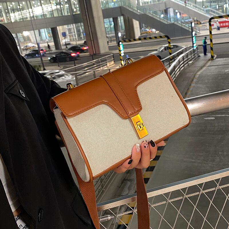 レッドスタンダードサマー レトロ 夏物 スクウェア メッセンジャーバッグ 手作りハンドバック19134279096