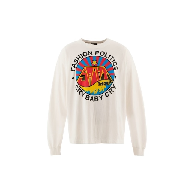 【SAINT Mxxxxxx】SM-HR1-0000-034/LS TEE/FASHION POLITICS/WHITE