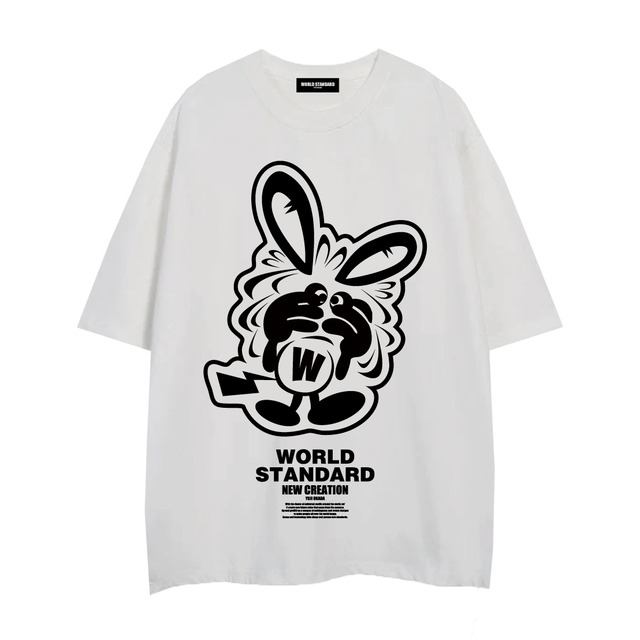 WORLD STANDARD/クルーネックプリントTシャツ/WSHT-068