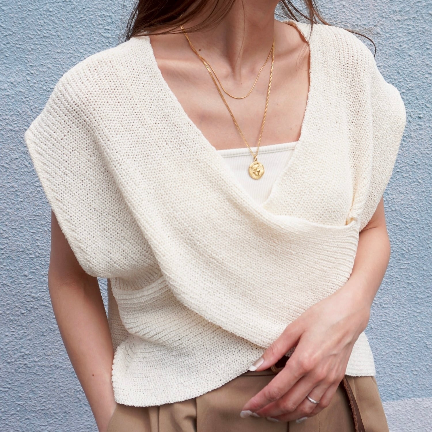 リネンのもんぺ　灰桜色 リネンのもんぺ 灰桜色 - パンツ送料 無料 通販