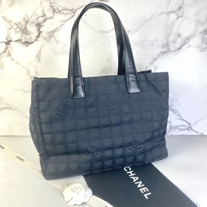 【最終処分SALE】CHANEL シャネル ニュートラベルライン  ナイロン トートバッグ ブラック A-6277