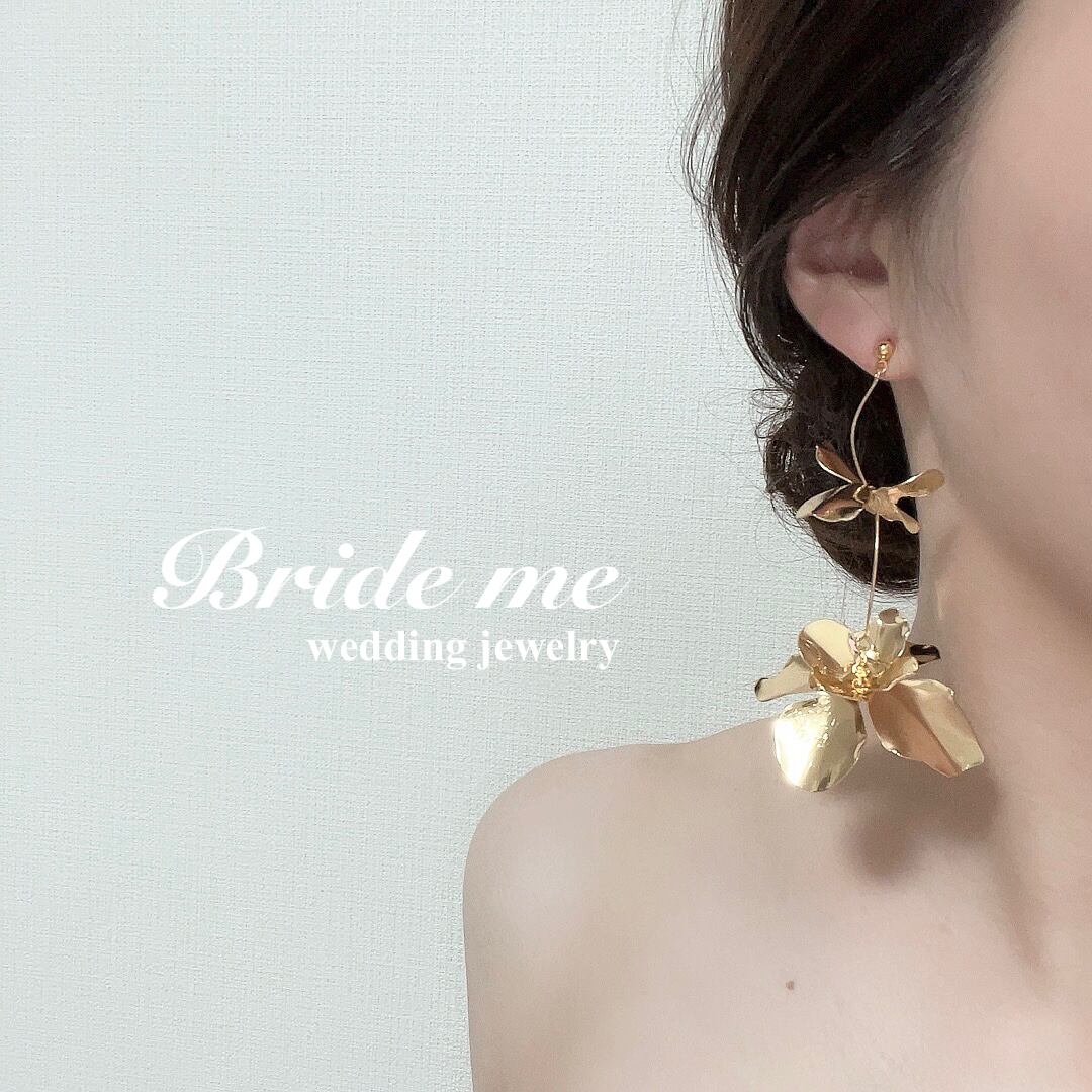 J ハンドメイドイヤリング MP-10】ハンドメイド ピアス / イヤリング（レンタル） | BRIDE ME