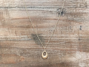 【14kgf】Oval motif necklace