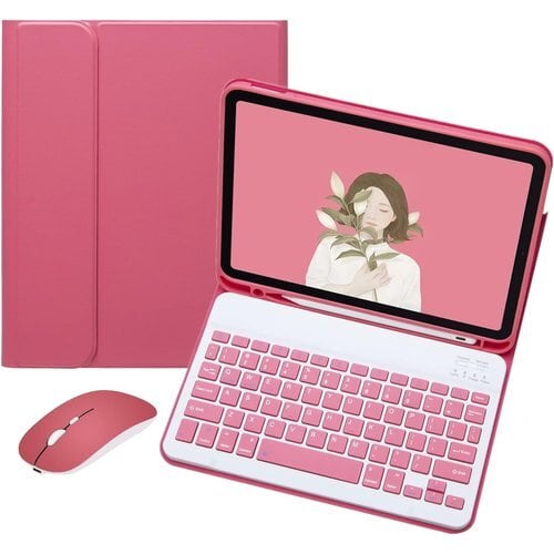 新品》 マウス付き iPad 第 9 / 8 / 7 世代 キーボードケース かわいい 