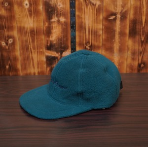 90s USA製 eddie bauer 白タグ フリースキャップ one size (〜61cm位) エディバウアー 緑