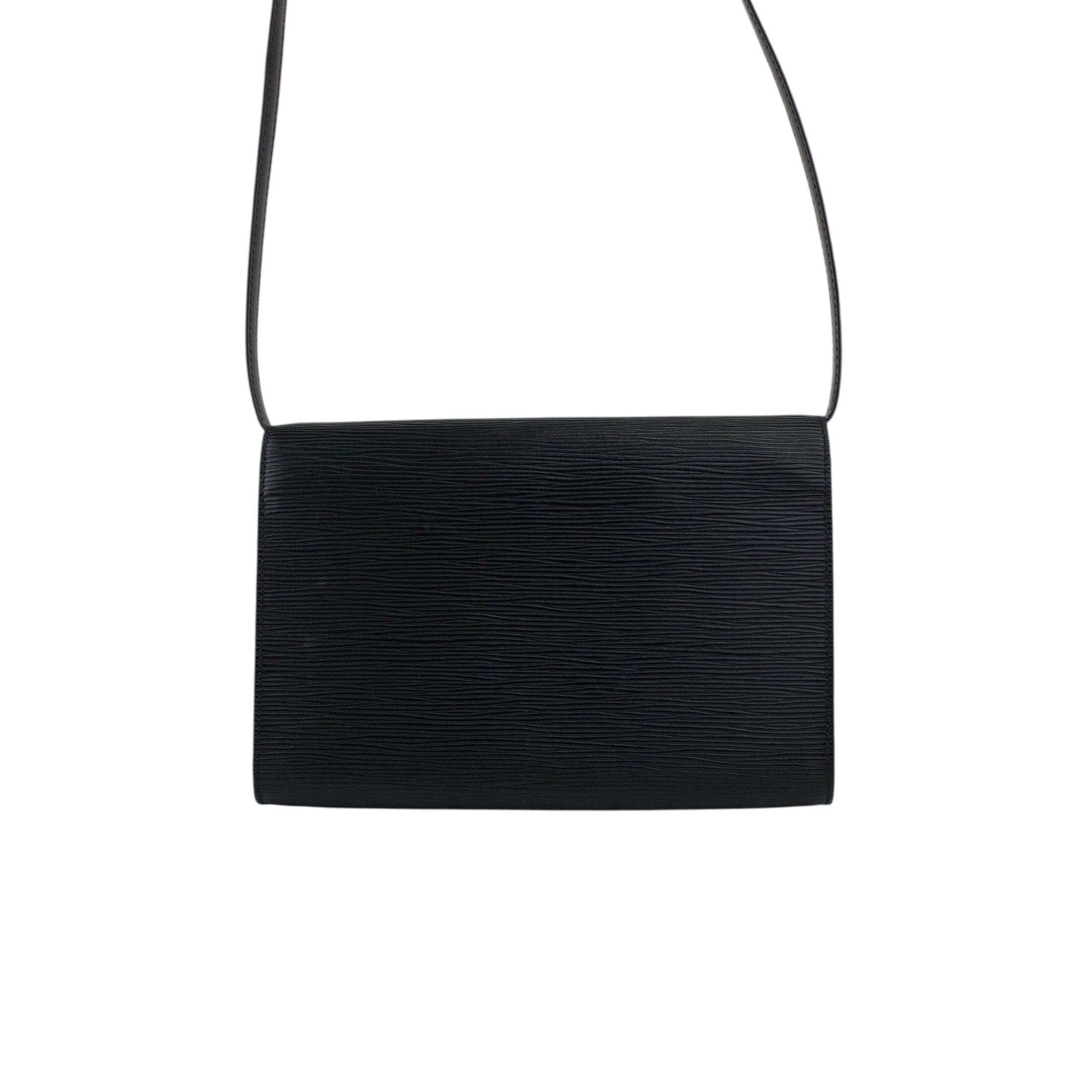 LOUIS VUITTON ルイヴィトン エピ ショルダーバッグ ブラック レザー