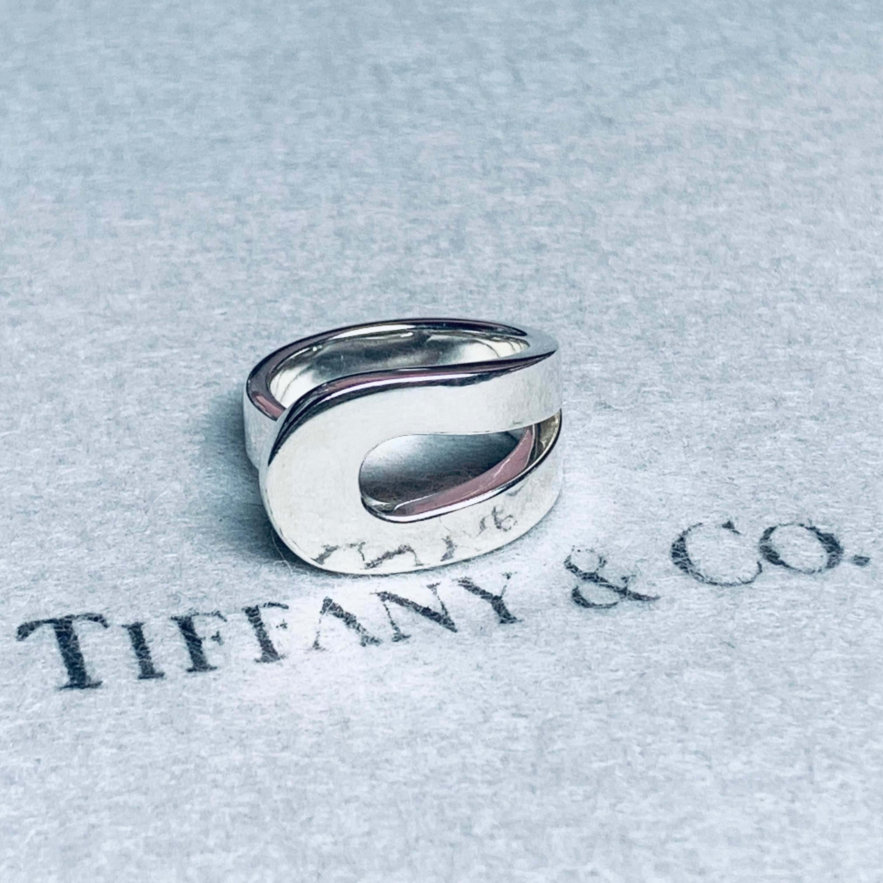 OLD TIFFANY & CO. Loop Ring Sterling Silver #12.5 | オールド 