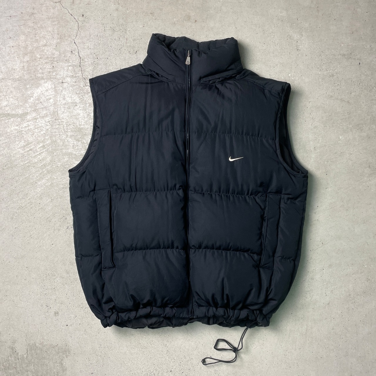 00年代 NIKE ナイキ ダウンベスト フード収納型 メンズL 古着 