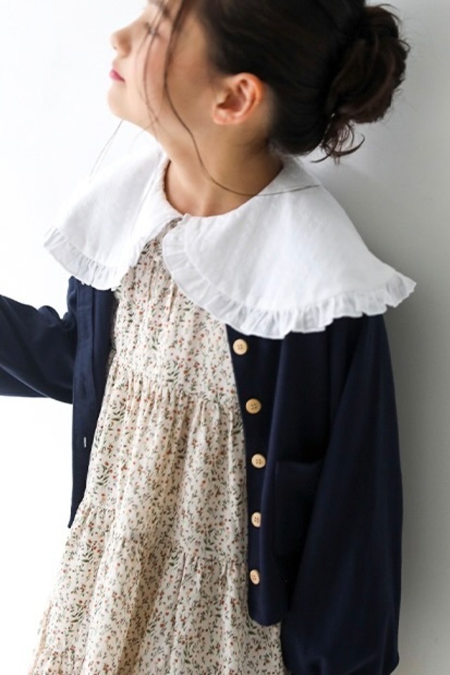 ボリュームスリーブカーディガン〈Navy〉
