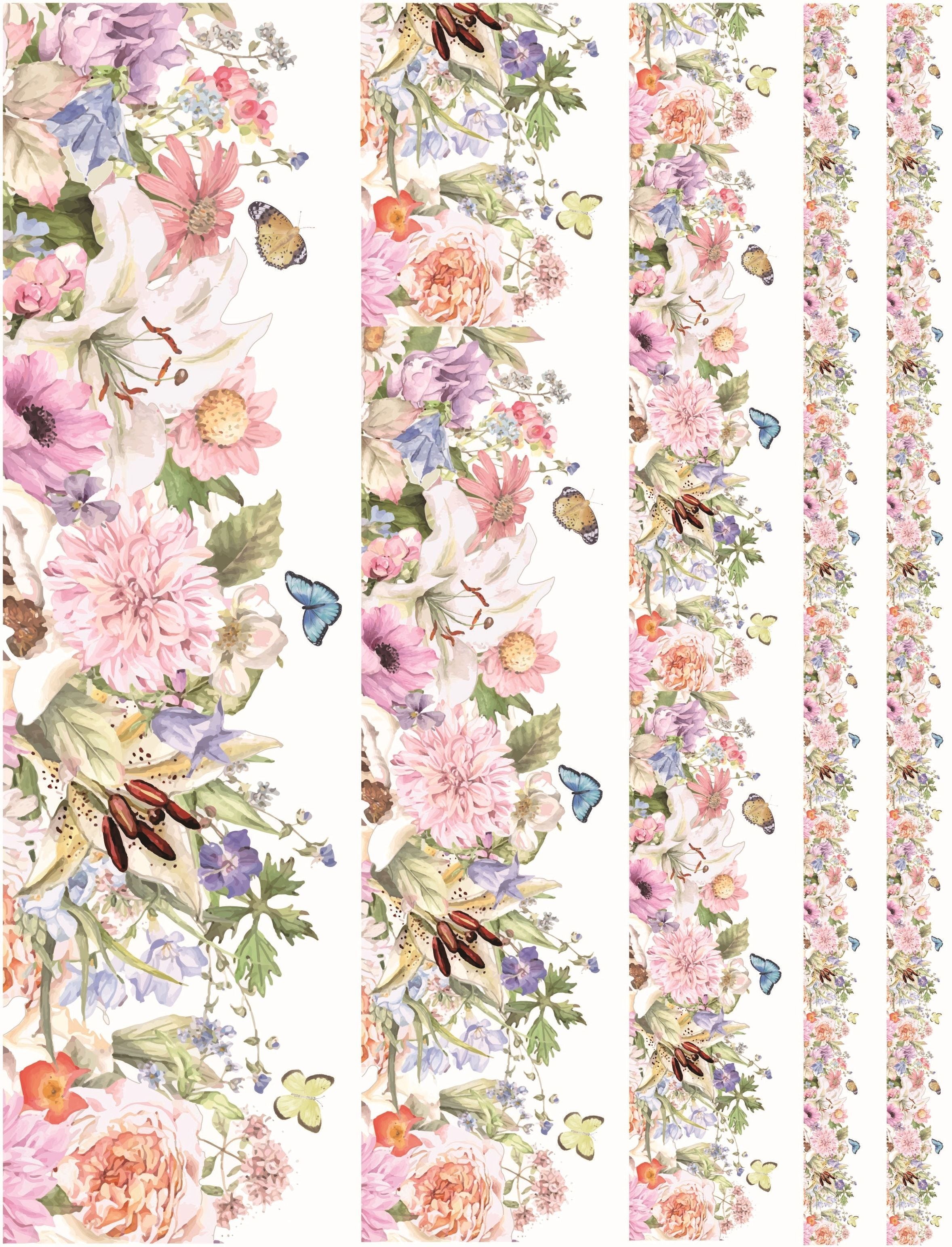ポーセラーツ転写紙 Gardening Flowers A4タイプ