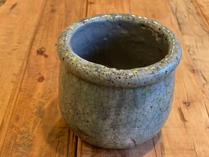 Pacific blue ceramic pot