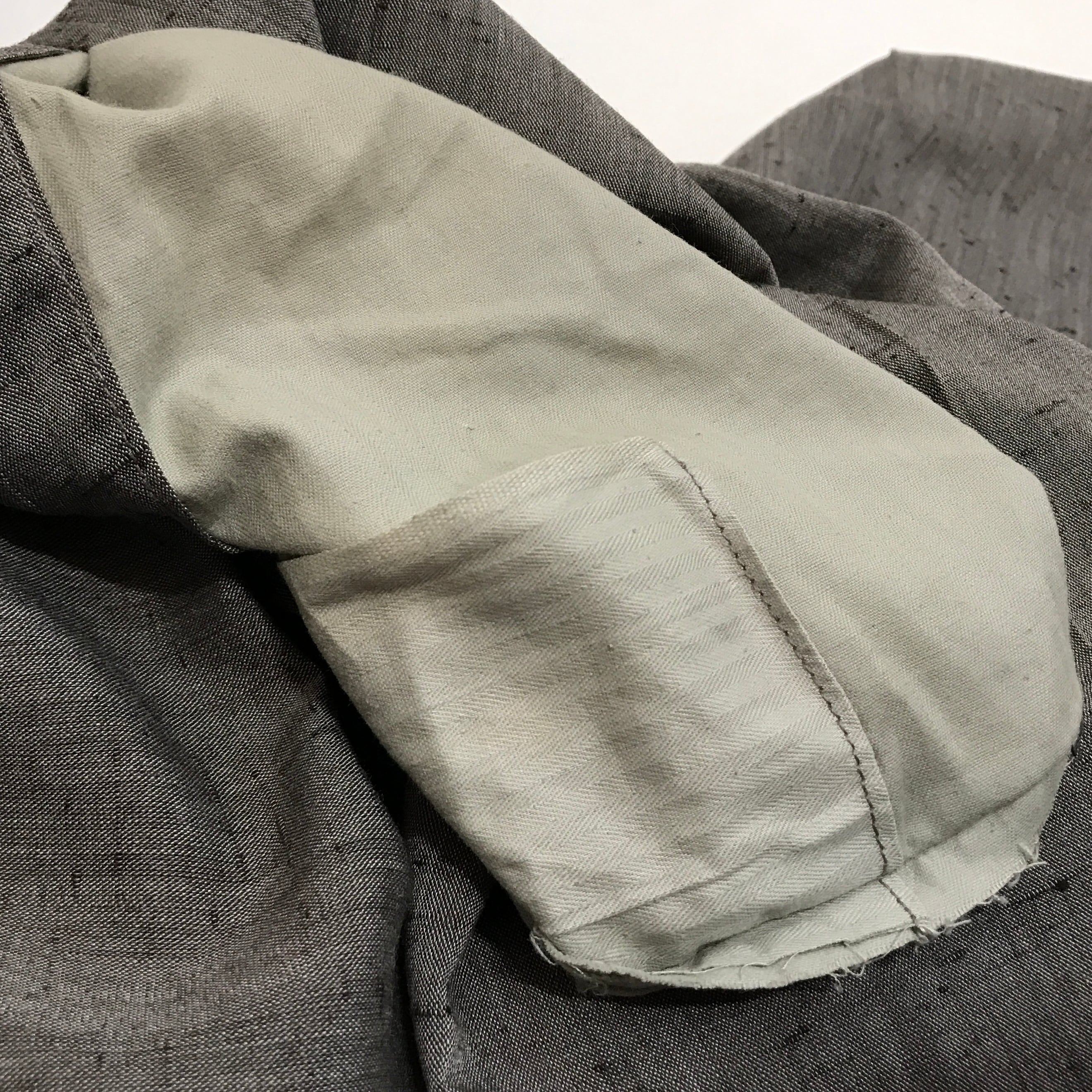 USED】50s Vintage タック コットンネップ スラックス ダブル グレー