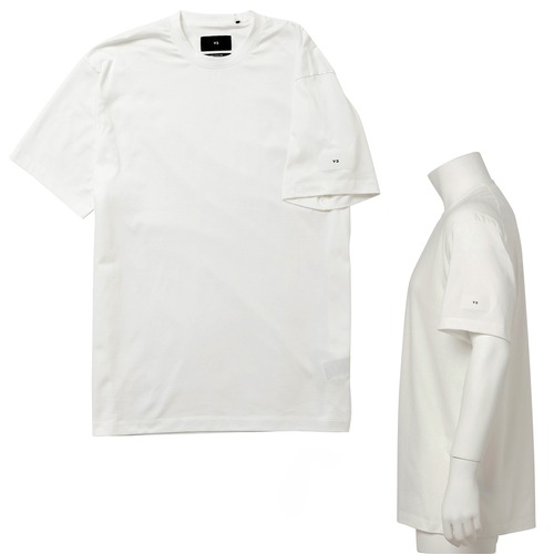 ワイスリー Y-3 IB4787 WHT M クルーネック 半袖 ロゴ Tシャツ ホワイト Mサイズ ルーズフィット オーバーサイズ リラックス ショートスリーブ ティー メンズ レディース ユニセックス ヨウジヤマモト adidas アディダス RELAXED SS TEE