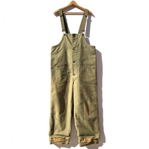 Vintage Deck Pants Overalls [US NAVY] [1940s ~] Vintage Deck Pants
