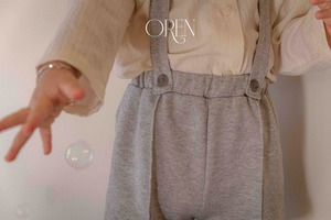 即納)  75-100  | Via Pintuck Suspender Pants | OREN