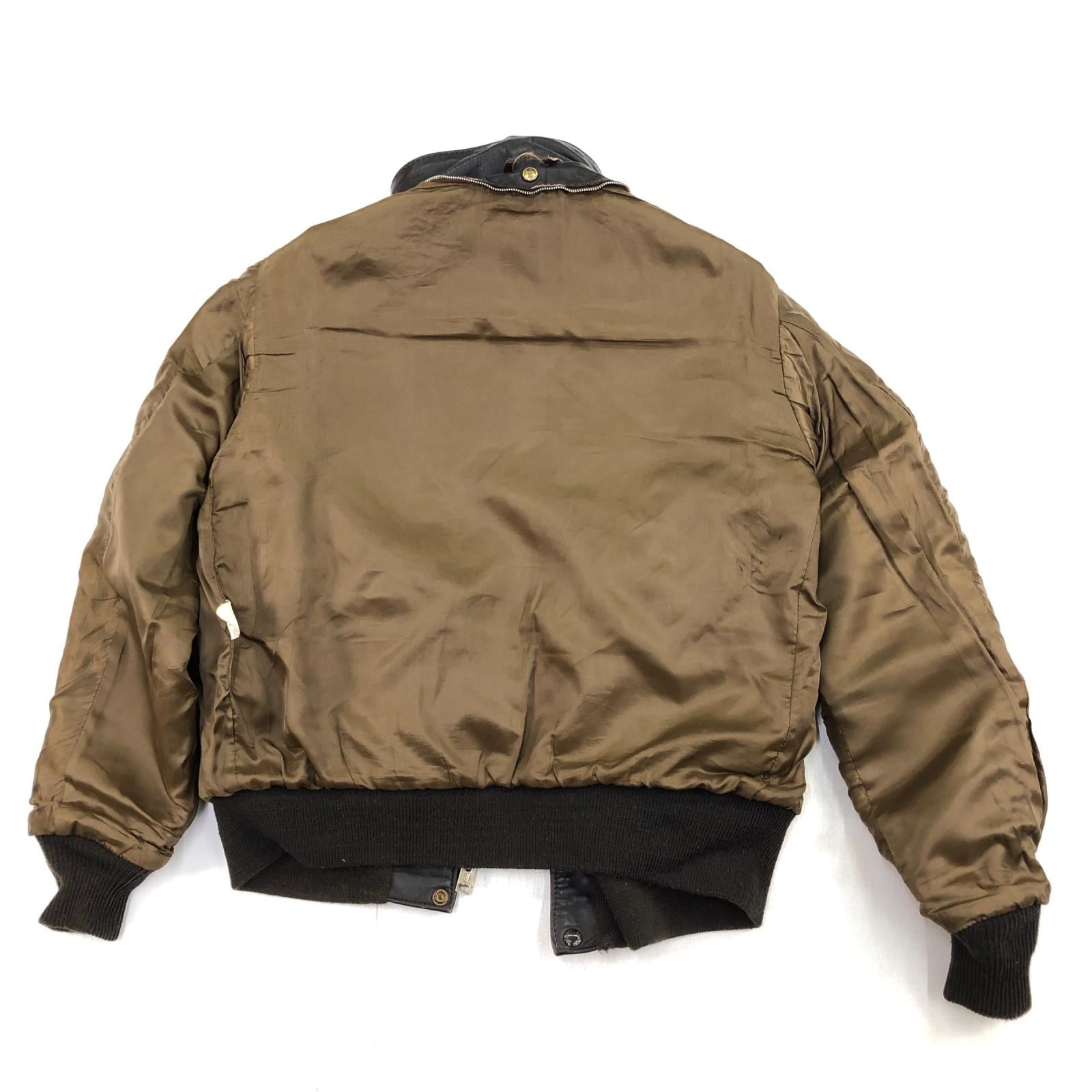 SCHOTT ショット 70- 80年代 USA製 684SM レザーフライトジャケット 襟