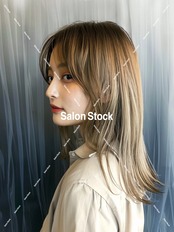 【レディース】ダブルカラーセミロング