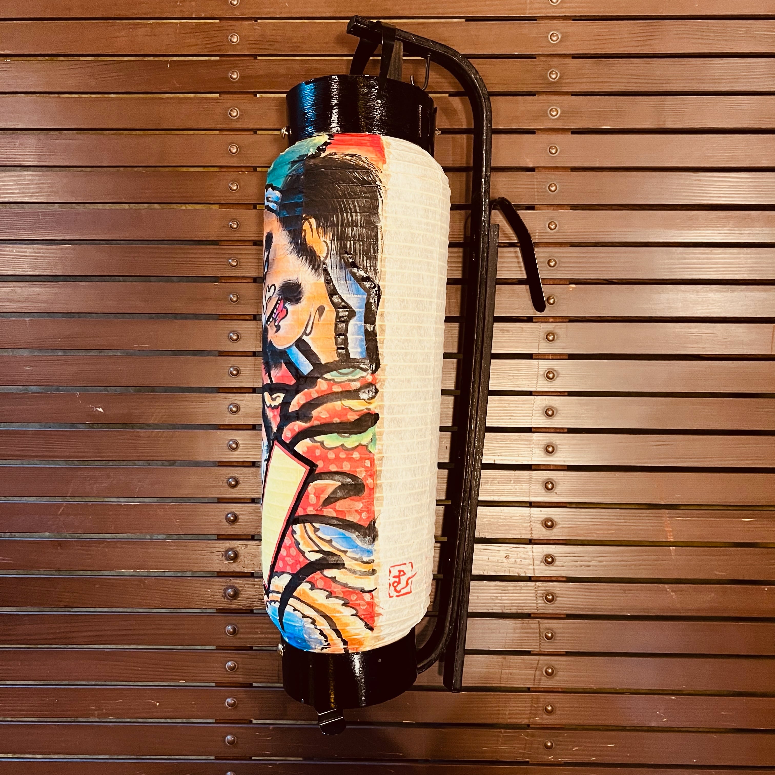 ねぶた絵提灯 凧絵提灯 デザイン② 〈北条時宗 天の使者を討つ