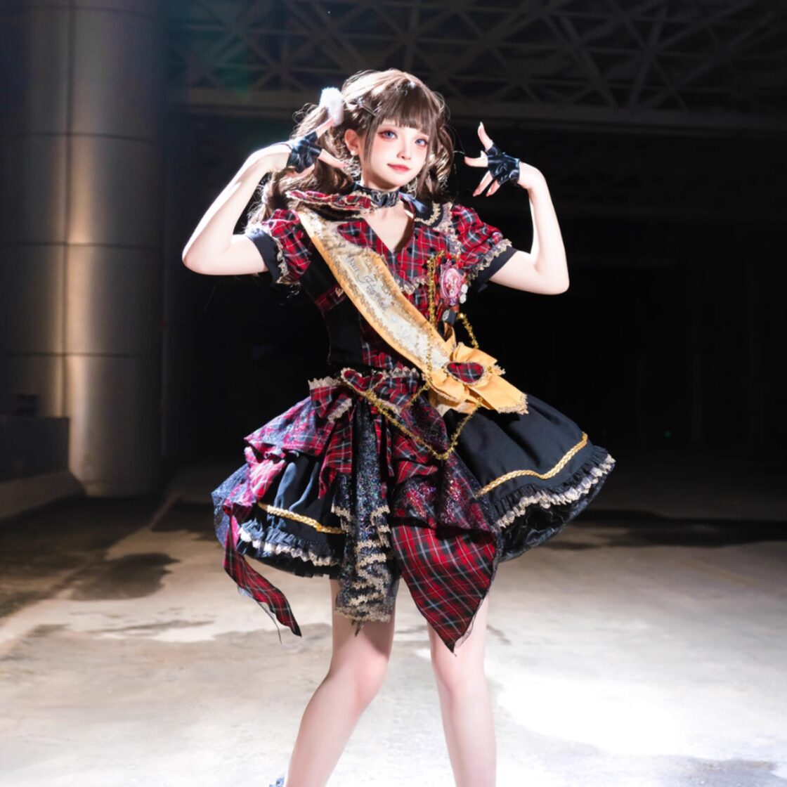 SEASONZ 工場出荷45日 キラキラ アイドル衣装 JSK タスキ アイドル