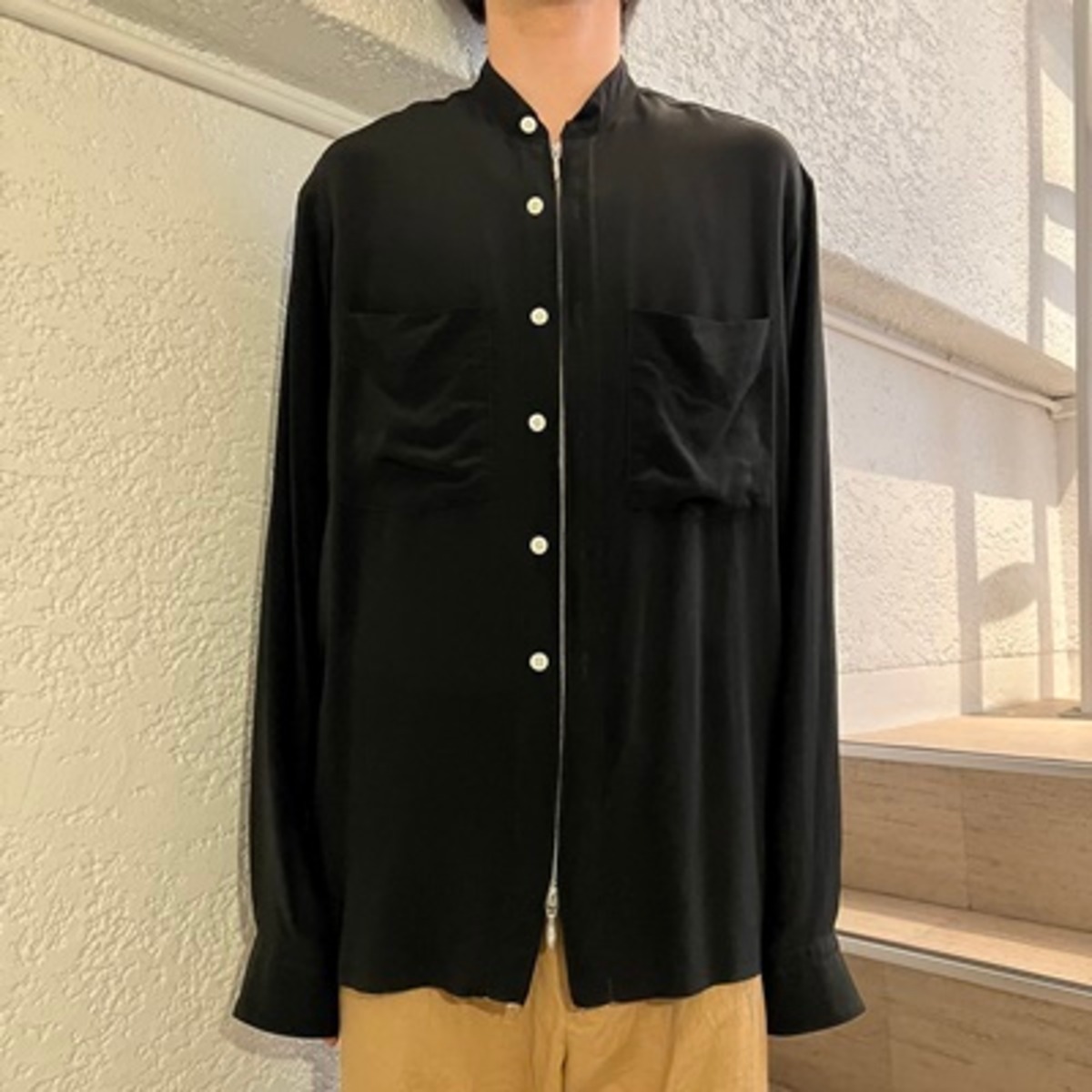 MASU エムエーエスユー 22SS GRANNY ZIP-UP SHIRTS ボタニカルプリント 