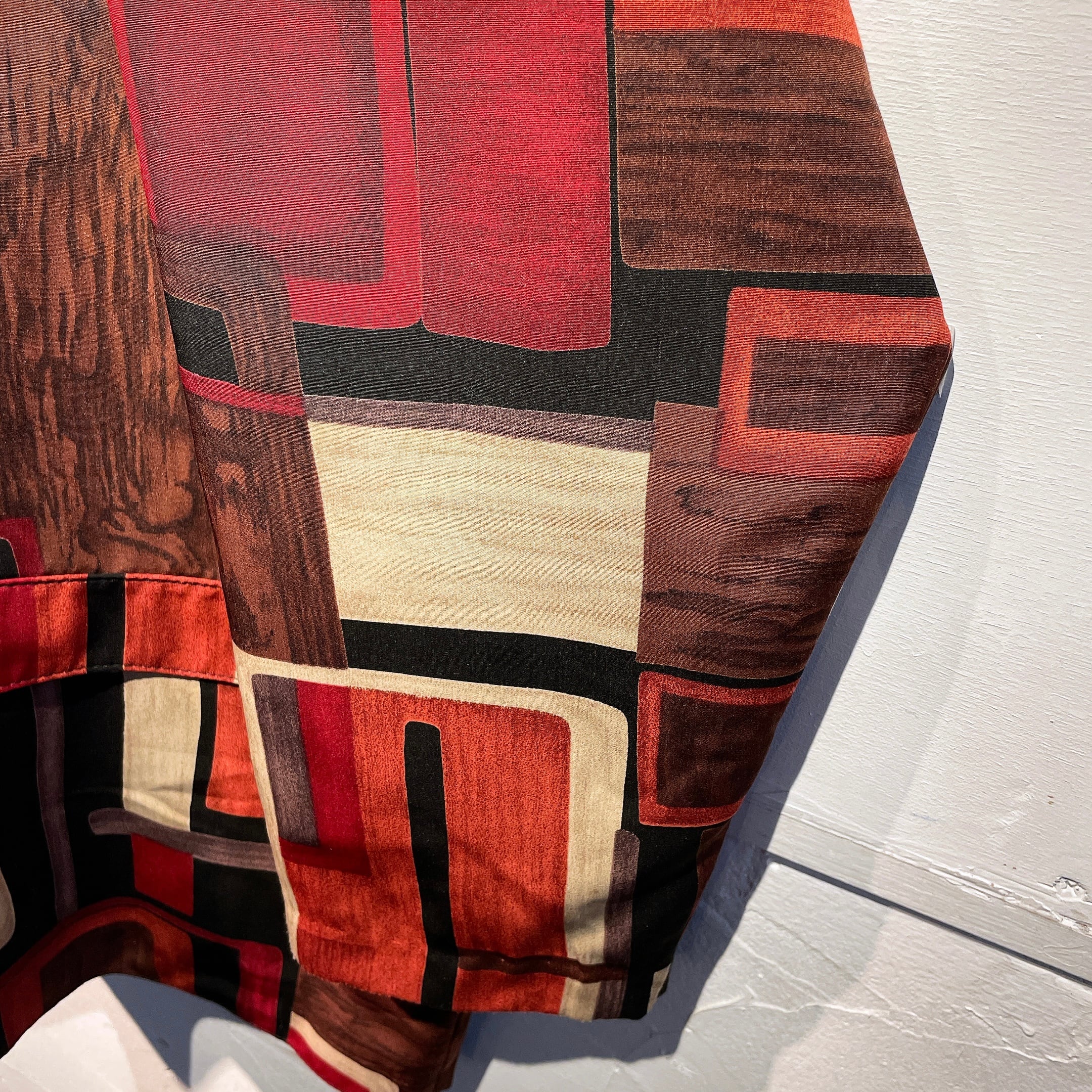 Dark contemporary art pattern design tailored jacket (made in Usa)