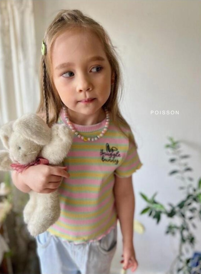 【予約】POISSON / bunny stripe T