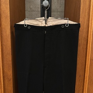 50S EUROPE VINTEGE BLACK BUCKLE BACK SLACKS ⑧