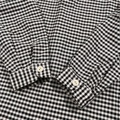 DANTON ダントン ギンガムチェック 長袖 プルオーバーシャツ サイズ 42 /ホワイト×ブラック/日本製