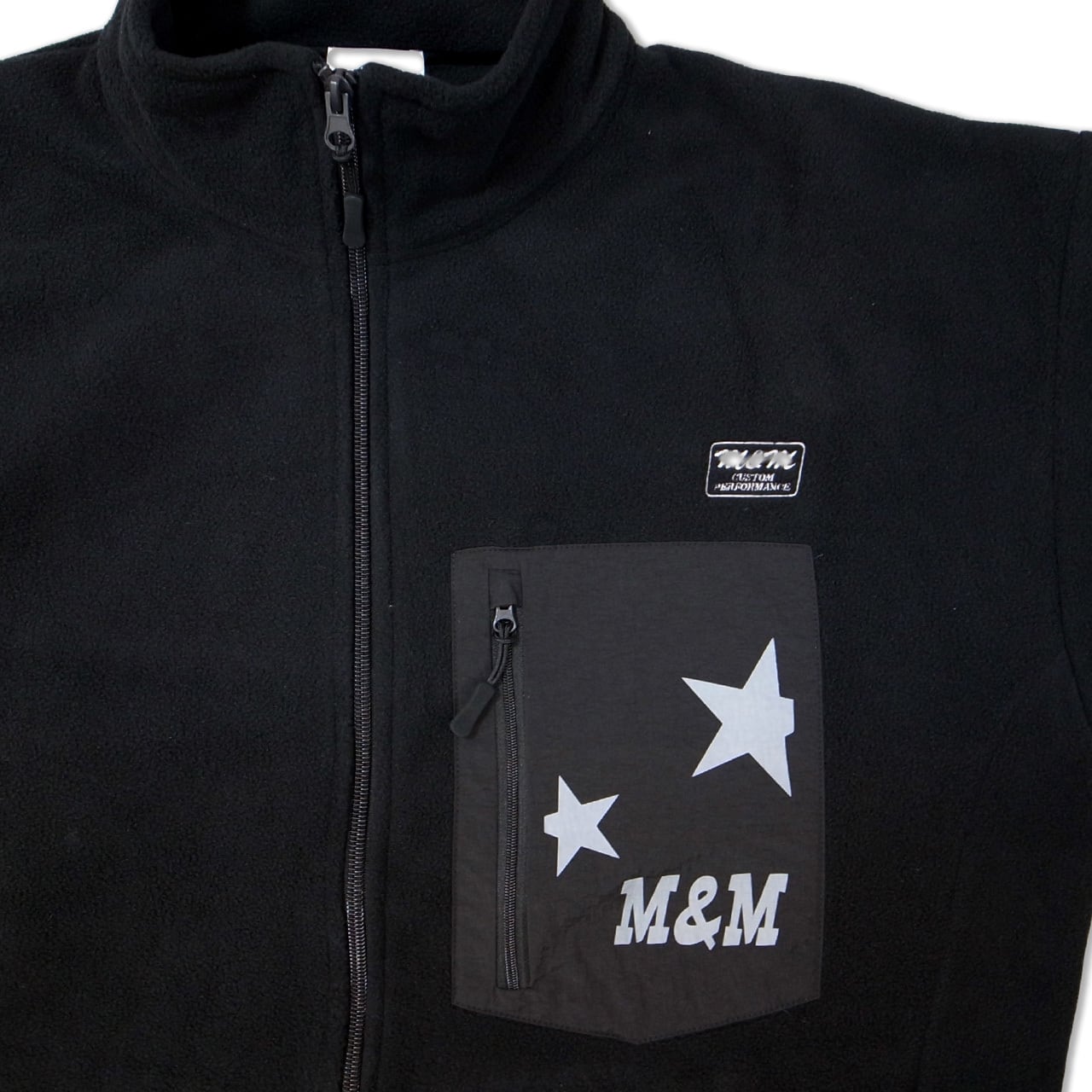 M&M -Apparel- : Stand zip fleece Blouson | Gusset