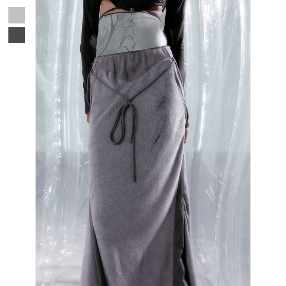 FILA X OJOS Mermaid Terry Long Skirt WBMH985 オホス フィラ コラボ