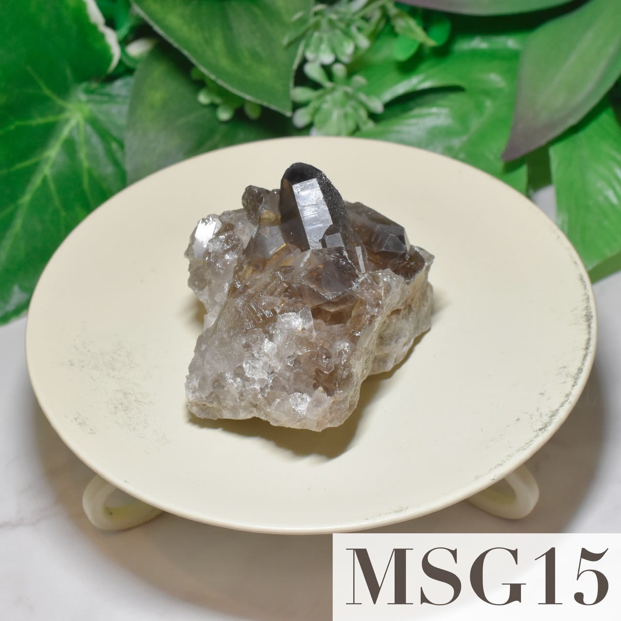 スモーキークォーツ ミニ クラスター ブラジル・ミナスジェライス州産 MSG15