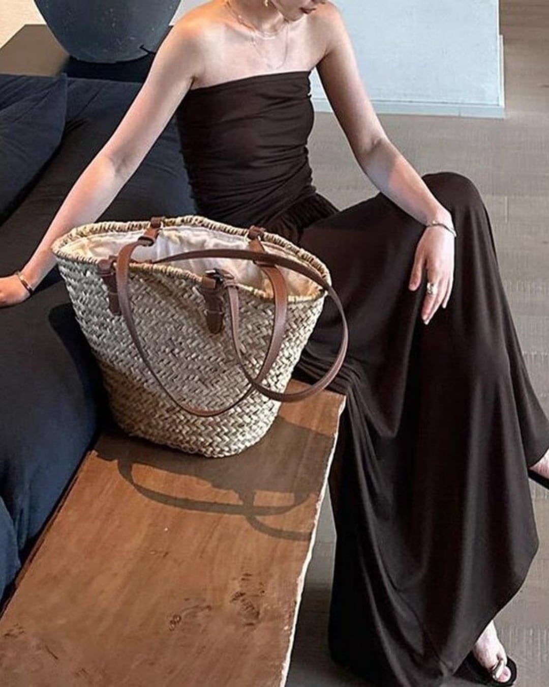 ギャザーチューブトップワンピース S24395