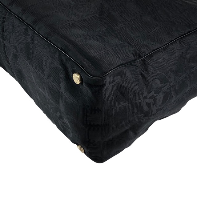 CHANEL シャネル ニュートラベルライン トートバッグ ブラック ナイロン レザー vintage ヴィンテージ オールド tnjpfz