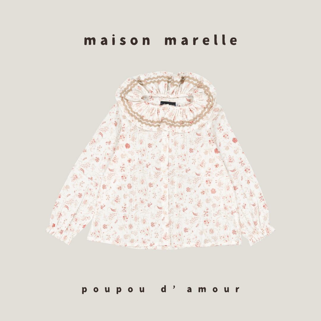 12M~5Y 送料無料【予約】maison marelle|Blouse MAESTRIA - dusty florals(11月上旬以降入荷予定)