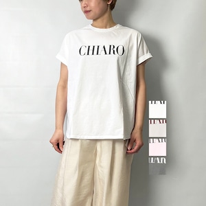 MICA&DEAL マイカアンドディール 'CHIARO'ロゴプリントヘムラウンドT-shirt 0124109004 2024春夏新作