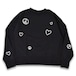 LOVE&PEACE SWEAT SHIRT -BLACK-