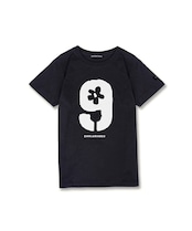 COOLA 9 フラワープリントコンパクトTシャツ (BLACK) CQ-48096