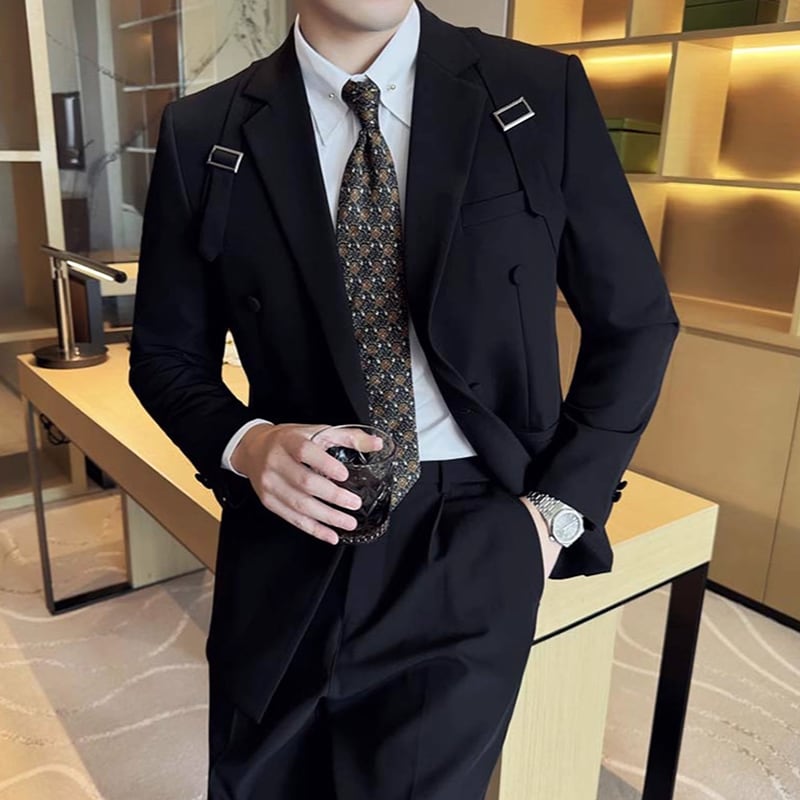 Y's archive setup ダブルブレスト ストライプ スーツ Y's archive setup ダブルブレスト ストライプ スーツ