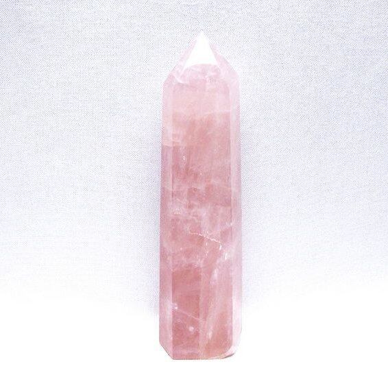 ローズクォーツ 六角柱 ポイント 一点物 152-3421