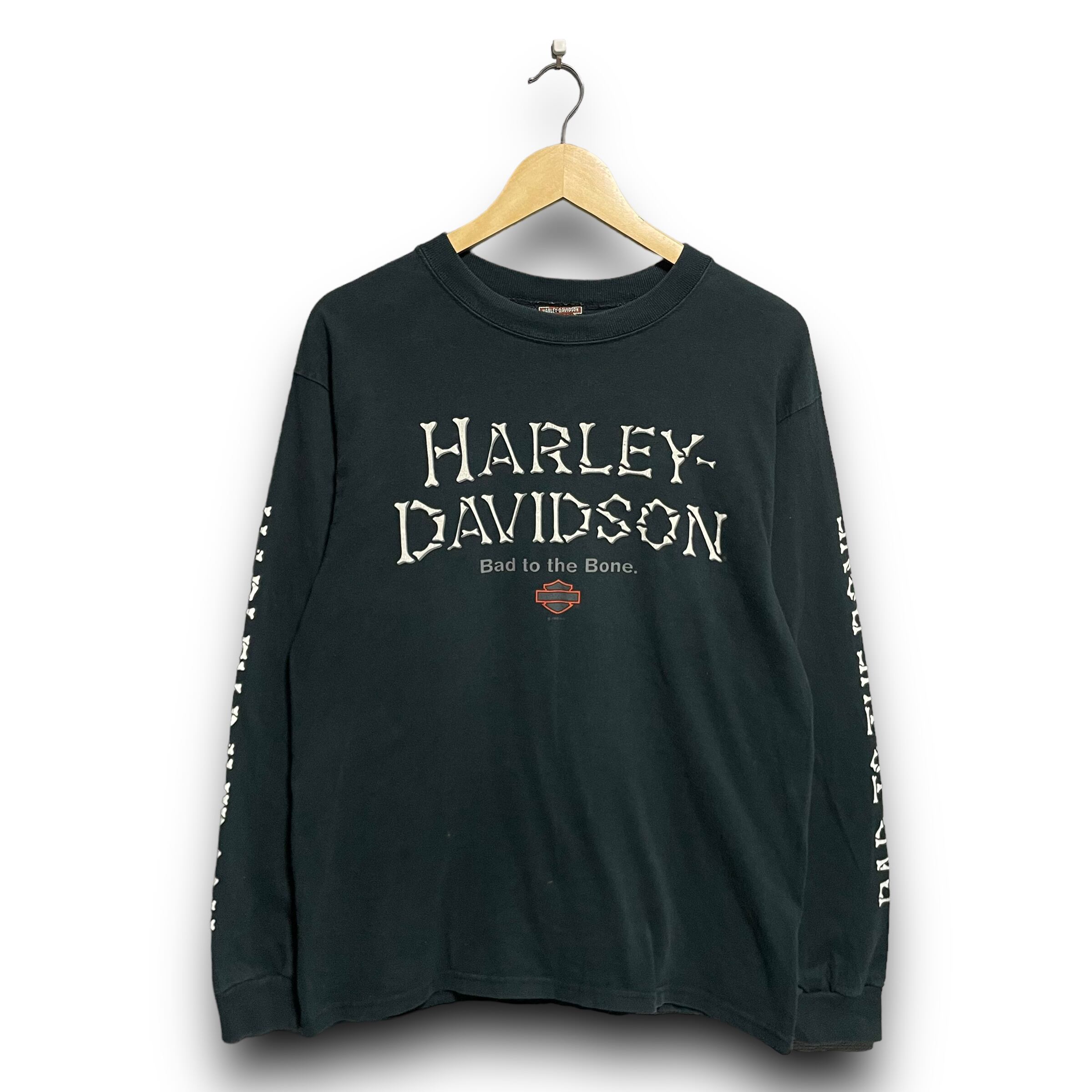 【M】【90年代】USA製 Harley-Davidson ハーレーダビッドソン　プリント　ロンT 長袖Tシャツ