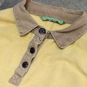 switching design pullover shirt