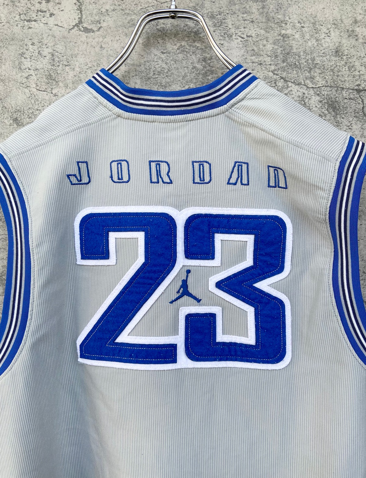 JORDAN ジョーダン 刺繍 ゲームシャツ23 リブライン 背面ロゴ | 【古着 