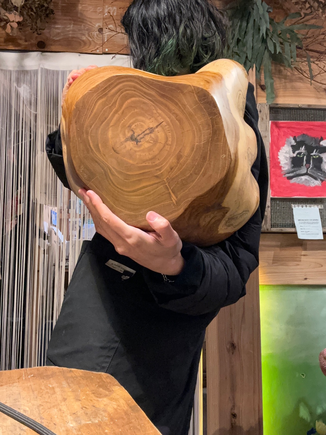 【全国送料無料・来店】艶やか木目のチークウッドちゃん