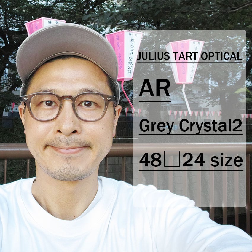 JULIUS TART OPTICAL / AR / ブリッジ:24ｍｍ / Grey Crystal2 グレー ...