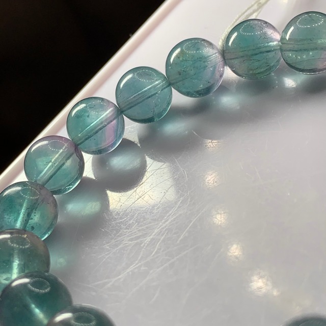 f139.可愛い色合いグラデーションフローライトブレスレット