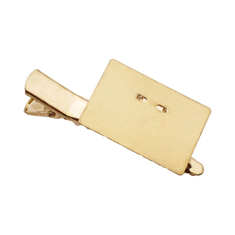 ブローチ コサージュ 四角 板付き ピン クリップ 2個 22mm×30mm [br