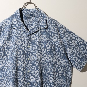 美品 XL 抜染 Caldwell Polo Ralph Lauren ポロラルフローレン 半袖開襟シャツ