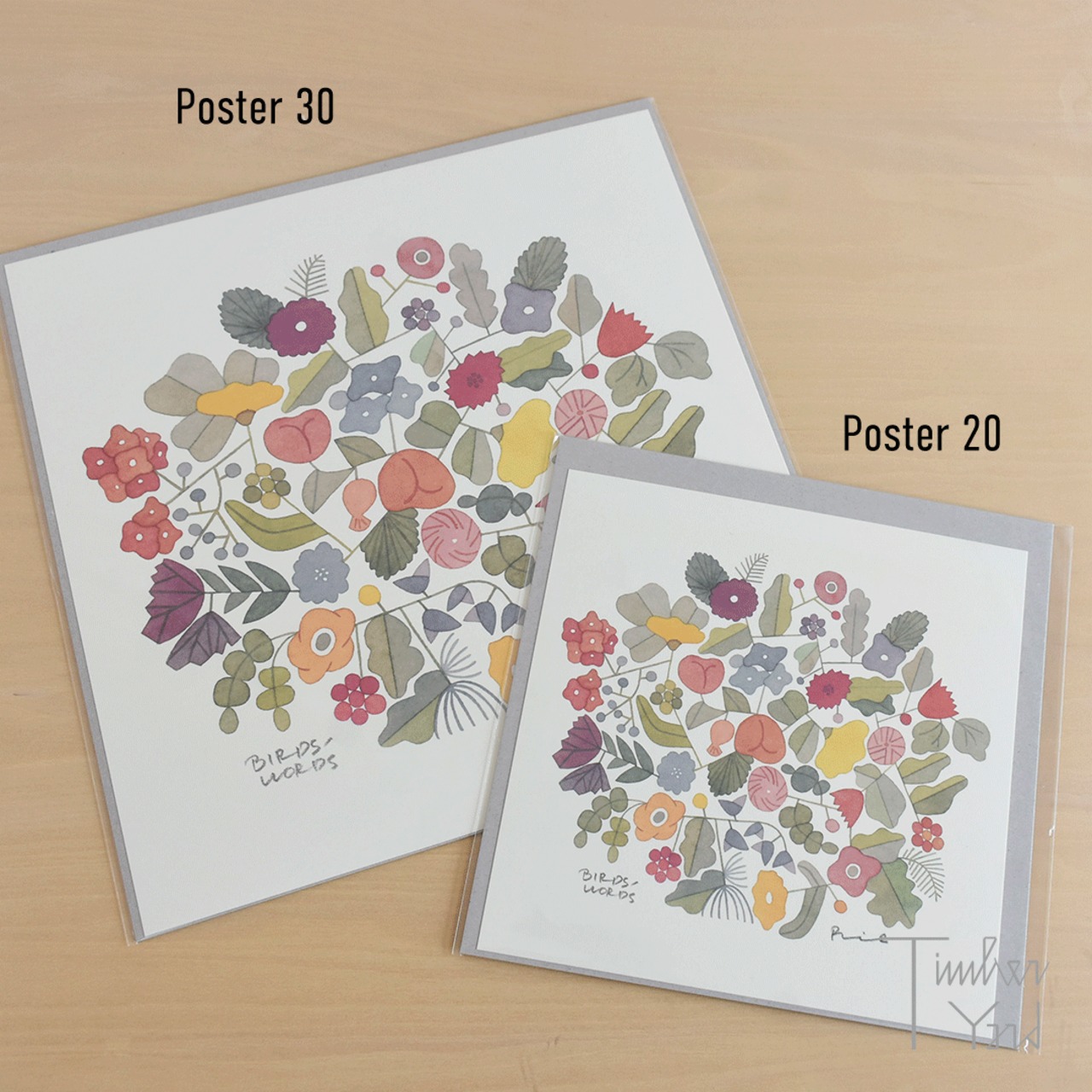 POSTER 30 / BOUQUET / ブーケ / 正方形 / BIRDS' WORDS（バーズ