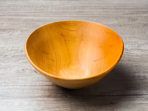 山桜 ウッドボウル17cm no.2（サラダボウル）／Canaria Wood Works