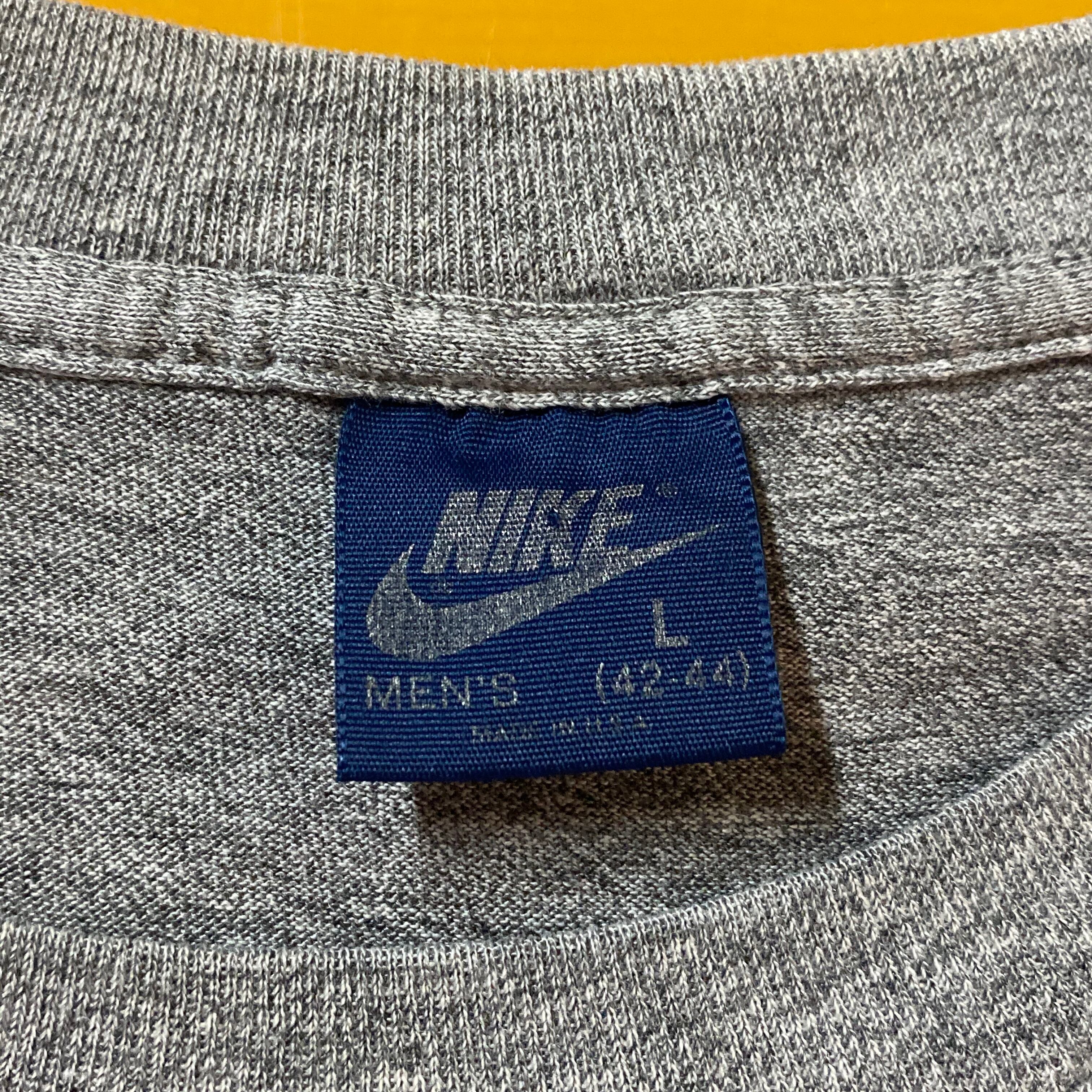 ナイキ 霜降りTシャツ L 80年代 ヴィンテージオリジナル ビッグNIKE